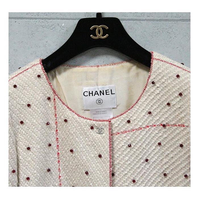CHANEL 【広尾店】シャネル ツイード セットアップ ビーズジャケット 
