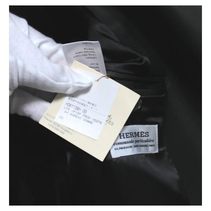 HERMES 【広尾店】美品 エルメス レザー ジャケット モス HERMES 【広尾店】美品 エルメス レザー ジャケット モス