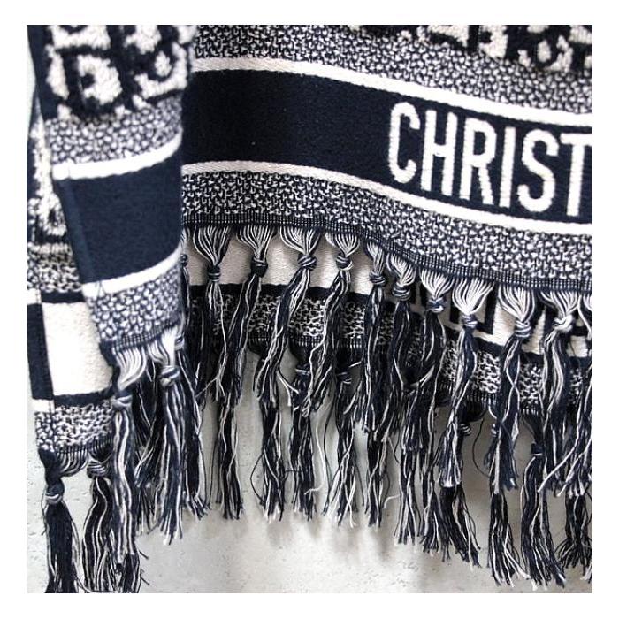 【美品】Christian Dior フリンジ付きポンチョ フード付き Christian Dior（クリスチャン・ディオール） Dior 【広尾店