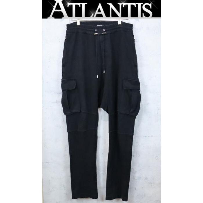 ather brand 【広尾店】バルマン BALMAIN カーゴ スウェット パンツ 黒 