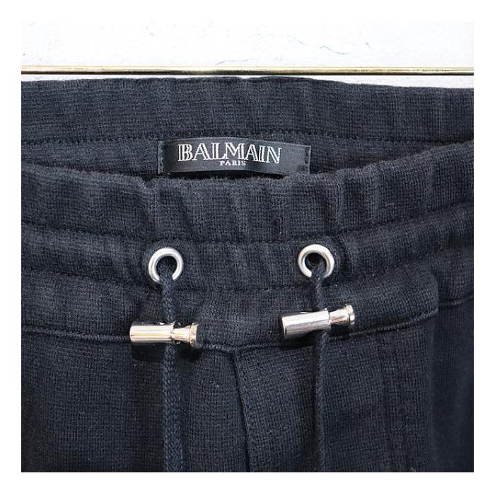 ather brand 【広尾店】バルマン BALMAIN カーゴ スウェット パンツ 黒 