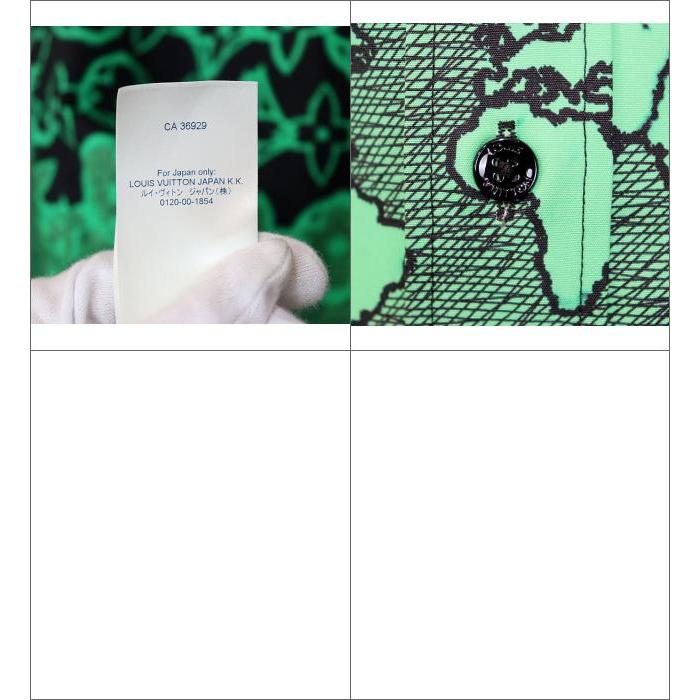 Louis Vuitton シュシュ 緑・青 Made in Italy Louis Vuitton シュシュ 緑・青 Made in Italy