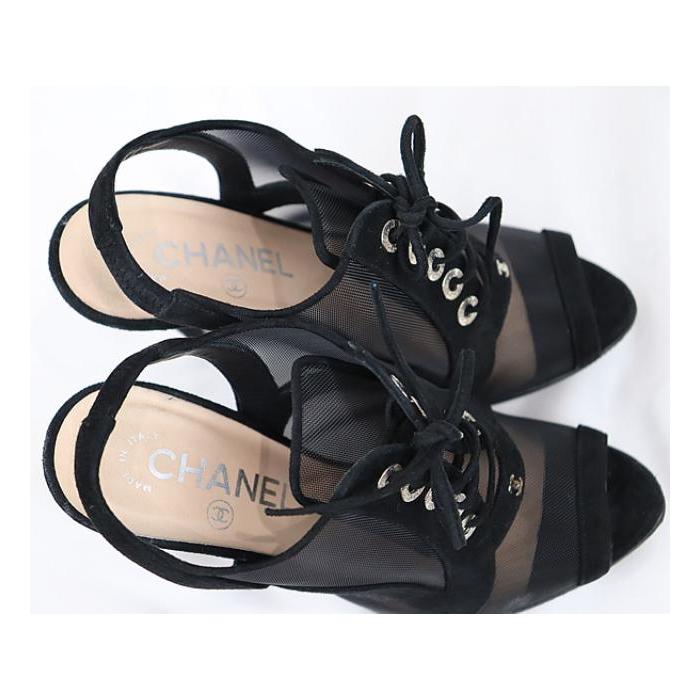 広尾店】シャネル CHANEL メッシュパンプス size35 1/2 : 012756 