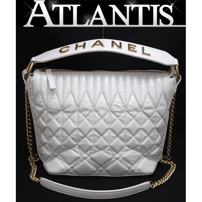 マトラッセ 【広尾店】シャネル CHANEL 2WAYバッグ キルティング 白