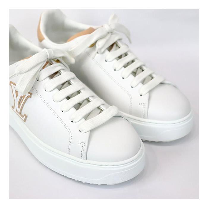 【美品】ルイヴィトンタイムアウトラインスエード スニーカー！ 良い 【入手困難☆】Louis Vuitton×タイム アウトライン スニーカー