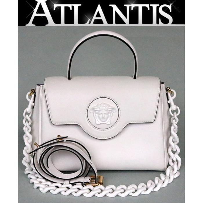 GIANNI VERSACE 【広尾店】ヴェルサーチ ラ メドゥーサ 2WAYバッグ 白 