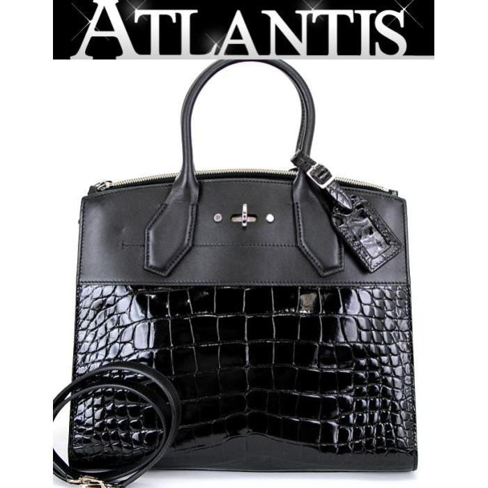 ルイヴィトン シティスティーマー MM 2WAY ハンドバッグ ショルダー 黒 ルイ ヴィトン LOUIS VUITTON ルイヴィトン シティスティーマーMM 2WAY