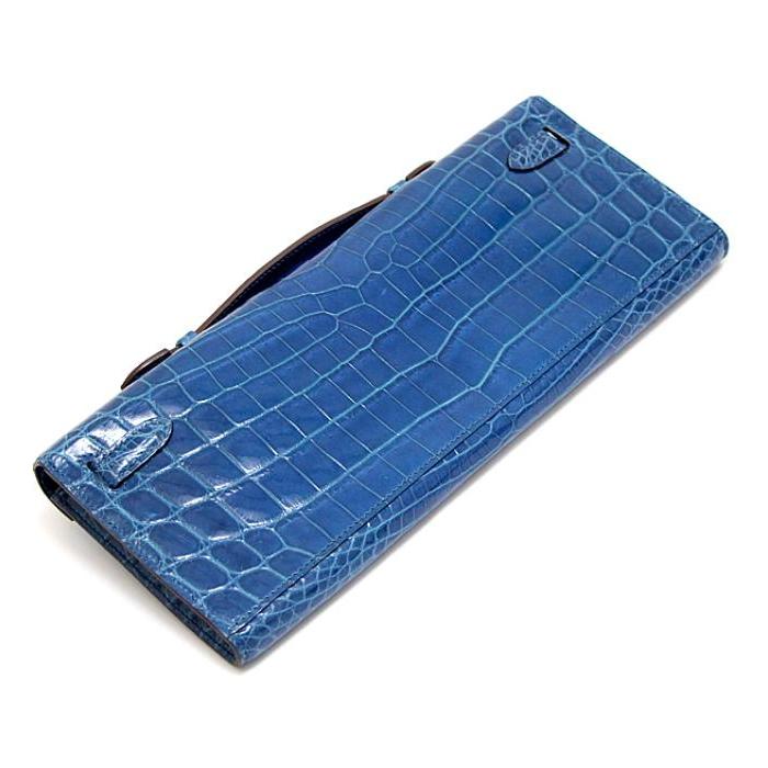 ❤お得なお品❤グッドニュースGM ブルーミコノス SV金具 エルメス □O刻印 HERMES（エルメス） 【広尾店】エルメス ケリーカット ハンドバッグ