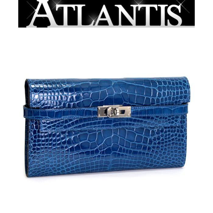 HERMES 【広尾店】未使用 エルメス ケリーウォレット クロコ