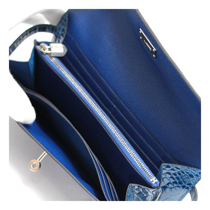 HERMES 【広尾店】未使用 エルメス ケリーウォレット クロコ