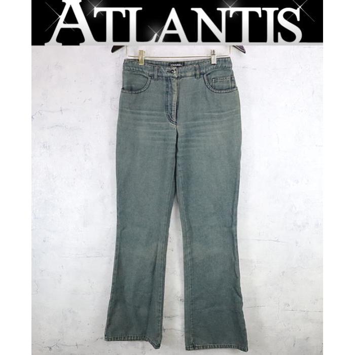 CHANEL ロゴデニムフレアパンツ CHANEL（シャネル） 【広尾店】シャネル きらきら ココマーク フレア