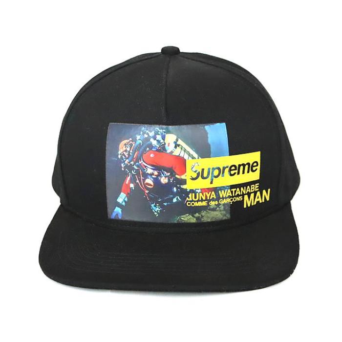 【広尾店】シュプリーム Supreme シュプリーム × JYUNYA WATANABE コムデギャルソン キャップ ハット 黒 Size:フリー | Supreme | 01