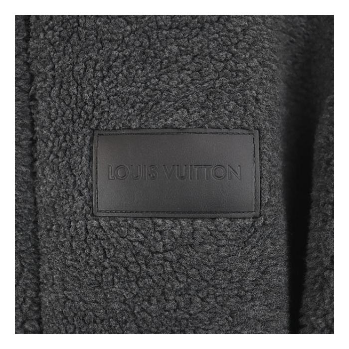 【美品】Louis Vuitton グレー×ブラック ジップアップブルゾン LOUIS VUITTON（ルイ・ヴィトン） 【広尾店】LOUIS VUITTON フリース