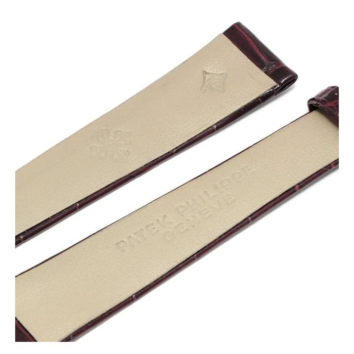 パテックフィリップ ダークブラウン クロコ ベルト 未使用 PATEK PHILIPPE SALE 未使用 パテック・フィリップ 純正 替えベルト