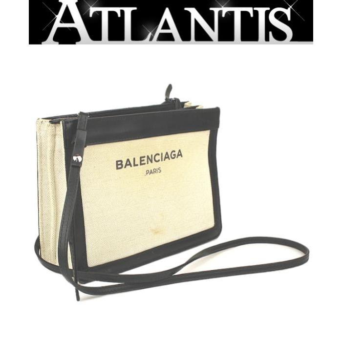 BALENCIAGA バレンシアガ ネイビーポシェット 斜め掛け