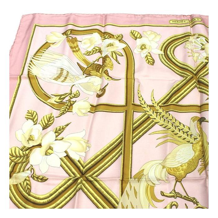 HERMES（エルメス） 美品 カレ90 大判スカーフ『CARAIBES カリブ鳥