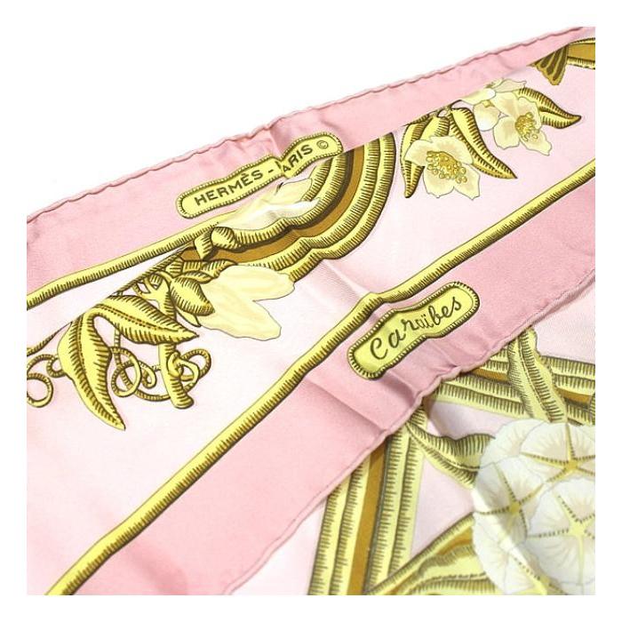 HERMES（エルメス） 美品 カレ90 大判スカーフ『CARAIBES カリブ鳥