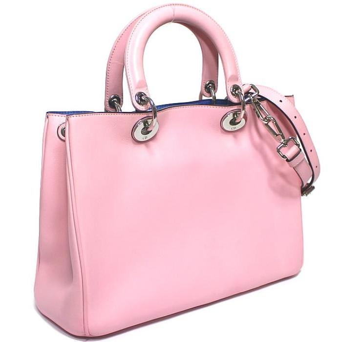 注目の クリスチャンディオール ディオリッシモ ブルー ピンク レッド 青系 ハンドバッグ 2way 斜め掛け レザー Christiandior 21年春夏再入荷 Kishakatoliketiranedurres Com