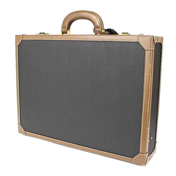 希少】Dunhill アタッシュケース ロゴ金具 ヌメ革 ブラウン vintage