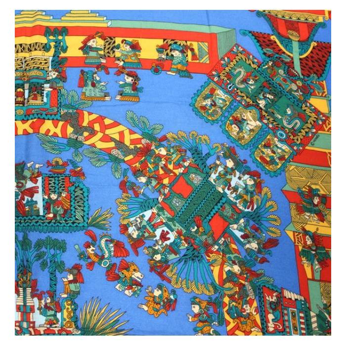 HERMES エルメス カレ140 ストール『ASTRES et SOLEILS 天体と太陽 