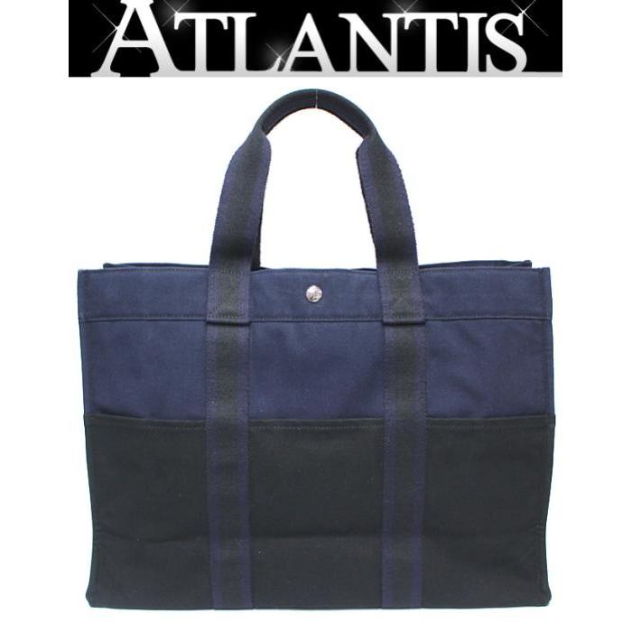 エルメスHERMES フールトゥGMトートバッグ ネイビー 【正規品】