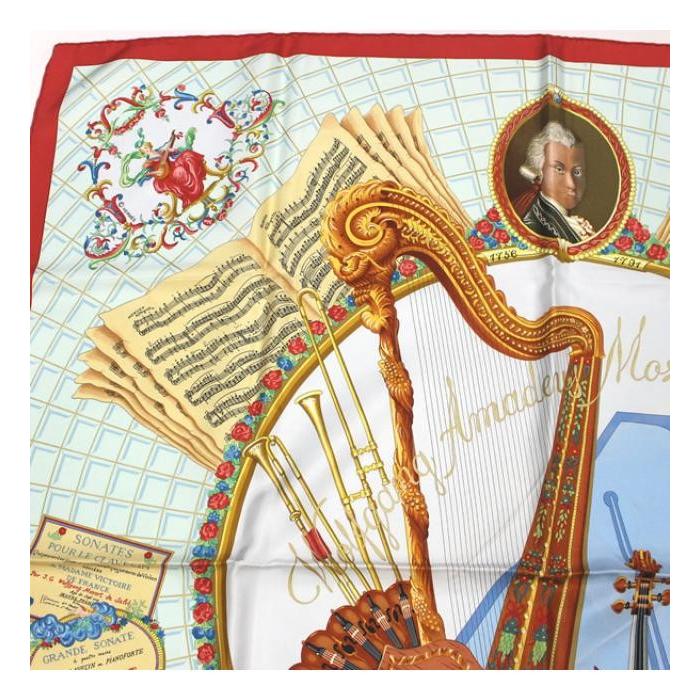 HERMES（エルメス） カレ90 スカーフ『Wolfgang Amadeus Mozart