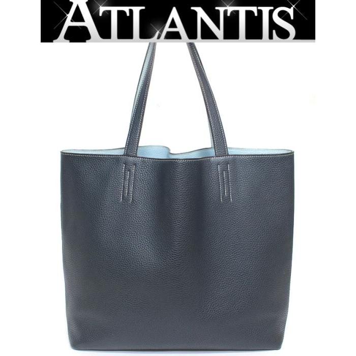HERMES（エルメス） ドゥブルセンス45 トートバッグ シエル×ブルー