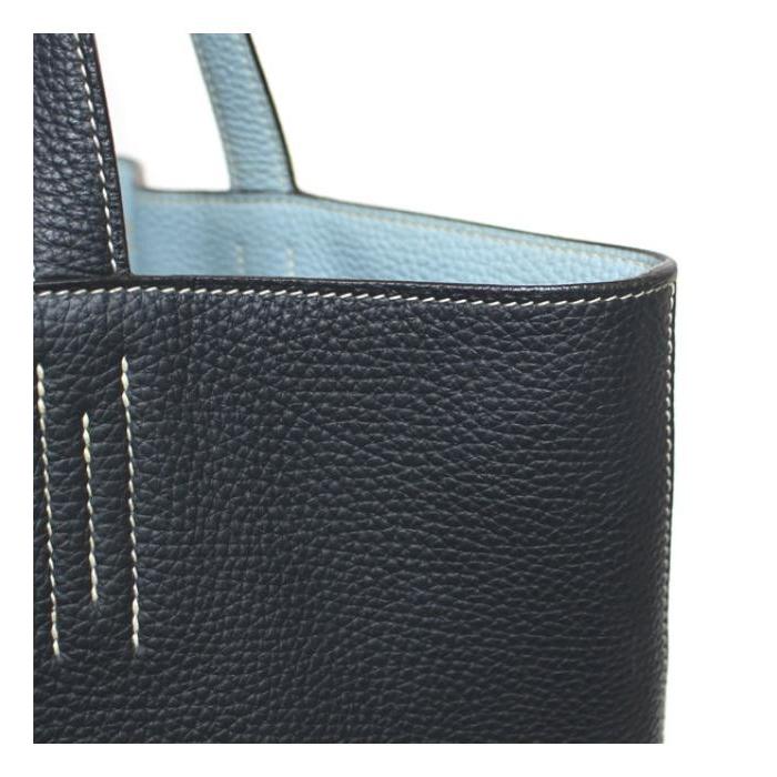 HERMES（エルメス） ドゥブルセンス45 トートバッグ シエル×ブルー