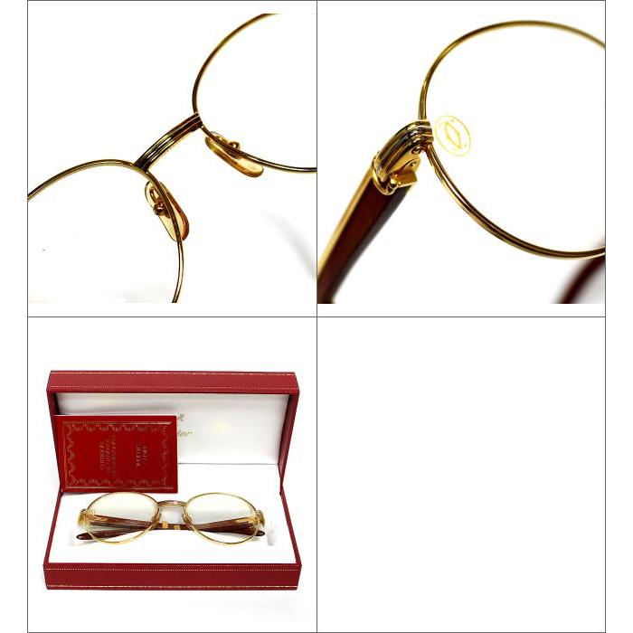 在庫有 フレーム メガネ Cartier カルティエ 美品 眼鏡 ゴールド ウッドテンプル 財布 帽子 ファッション小物 Www Solidarite Numerique Fr