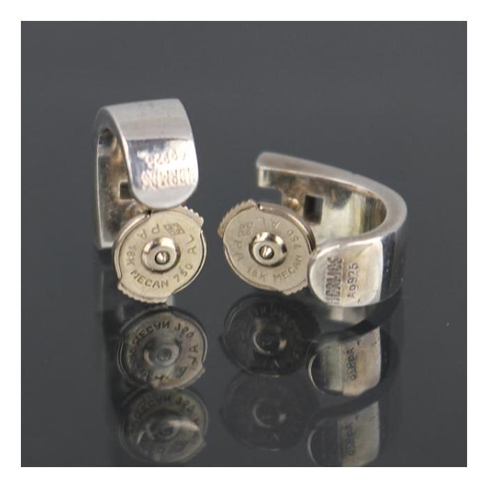 HERMES（エルメス） 美品 ヘラクレス ピアス K18WG×シルバー