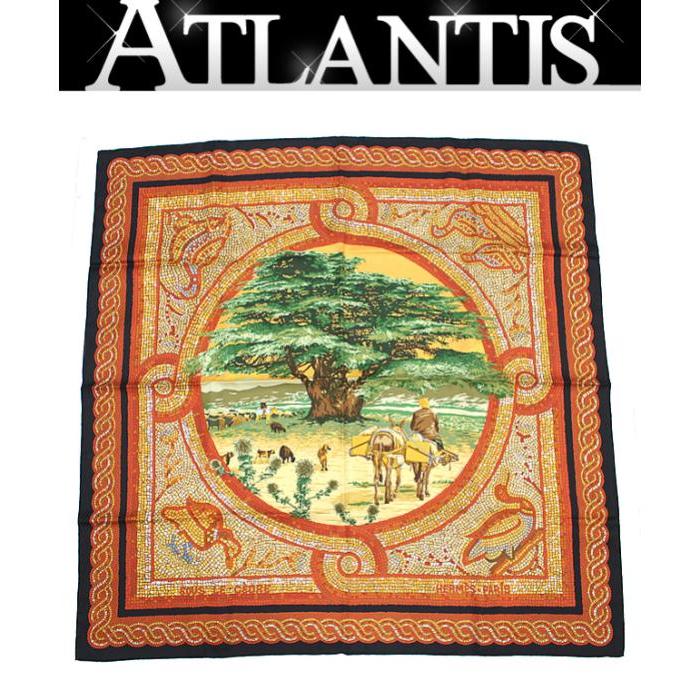 HERMES（エルメス） 美品 カレ90 大判 スカーフ 『SOUS LE CEDRE