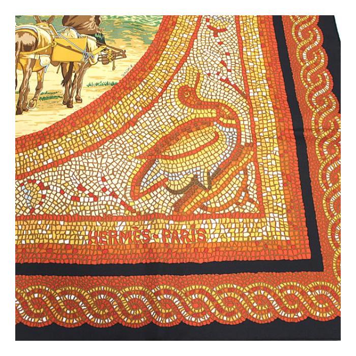 HERMES（エルメス） 美品 カレ90 大判 スカーフ 『SOUS LE CEDRE