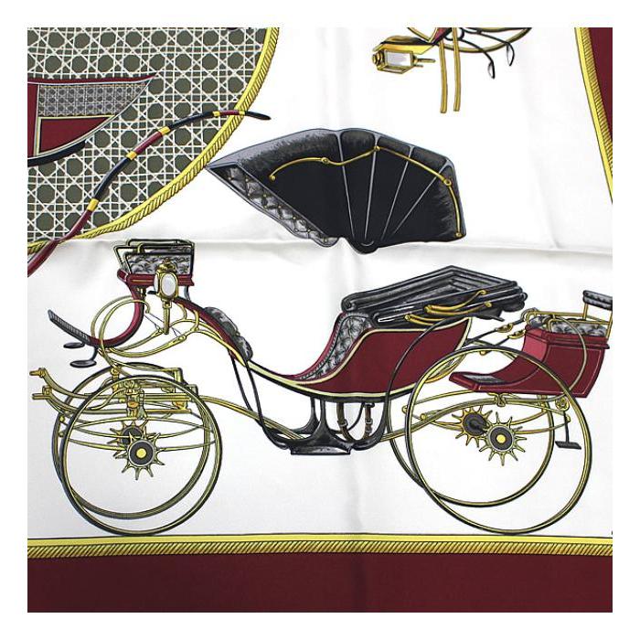 HERMES（エルメス） 美品 カレ90 大判スカーフ『LES VOITURES A