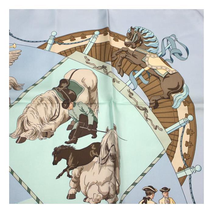 HERMES 美品 エルメス カレ90 大判 スカーフ Musee Vivant du