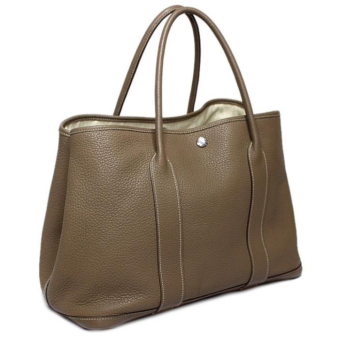 【美品】エルメス　ガーデンパーティ　ネゴンダ　エトゥープ　トートバッグ　481 ガーデンパーティー エルメス HERMES ガーデンパーティPM ネゴンダ
