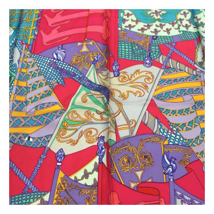 HERMES Etendards et Bonnieres 【旗】 カレ90 HERMES（エルメス） カレ90 大判スカーフ『Etendards et Bonnieres』旗