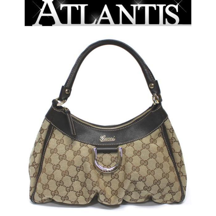 美品 GUCCI アビー ワンショルダーバッグ レザー Dリング グッチ
