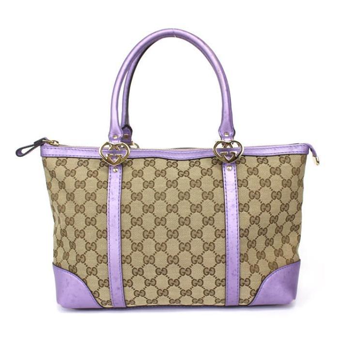 在庫処分 大SALE グッチ GUCCI トートバッグ GGキャンバス×レザー 