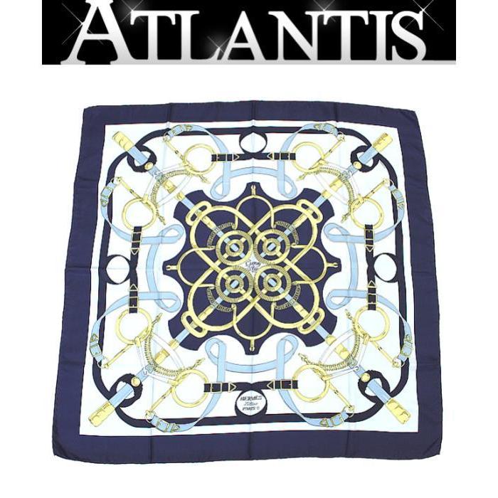 HERMES（エルメス） カレ90 大判 スカーフ 『EPERON D'OR TELLIER 黄金