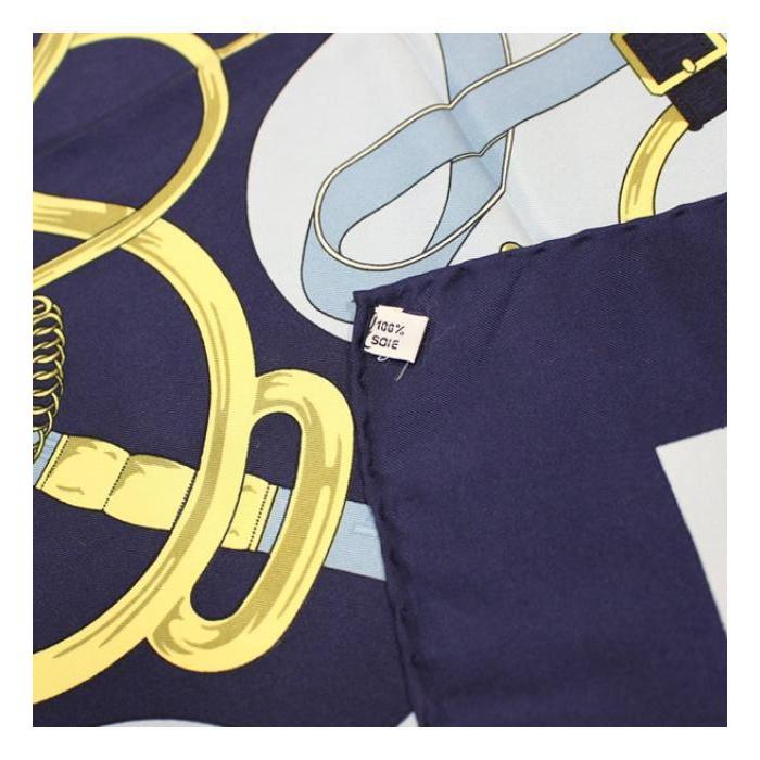 HERMES（エルメス） カレ90 大判 スカーフ 『EPERON D'OR TELLIER 黄金