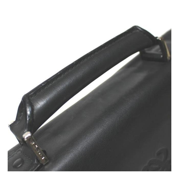 LOEWE 黒 レザー ケース LOEWE 在庫処分 大SALE ロエベ LOWEW ビジネス バッグ パソコン