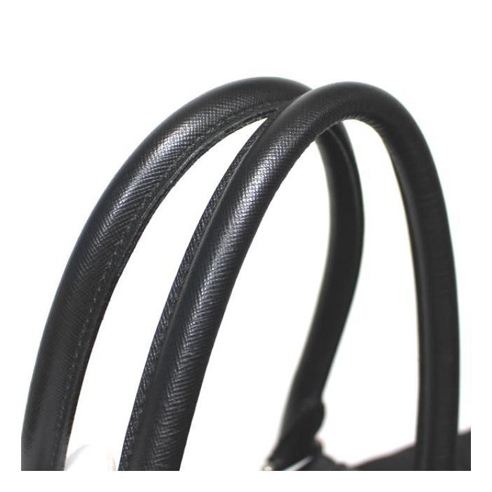 PRADA プラダ 2way ボストンバッグ ナイロン×レザー 黒　鍵付き プラダ PRADA バッグ 2WAY ボストンバッグ ナイロン レザー 黒