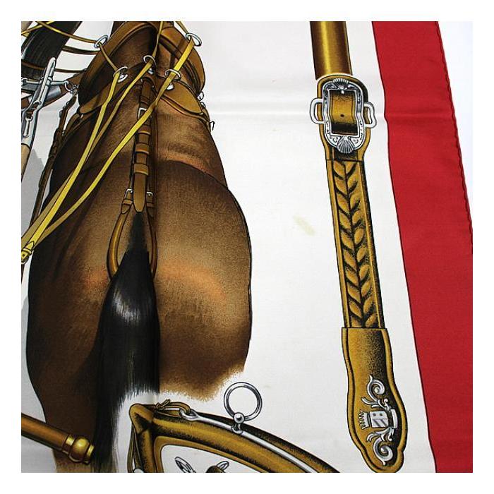 HERMES エルメス カレ90 大判スカーフ『ATTELAGES EN ARBALETE