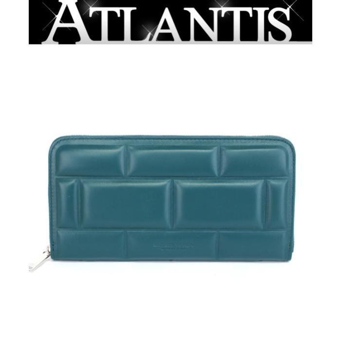 極美品 ボッテガ ヴェネタ Bottega Veneta ラウンドファスナー 長財布 レザー 緑系 0524 Atlantis 通販 Yahoo ショッピング