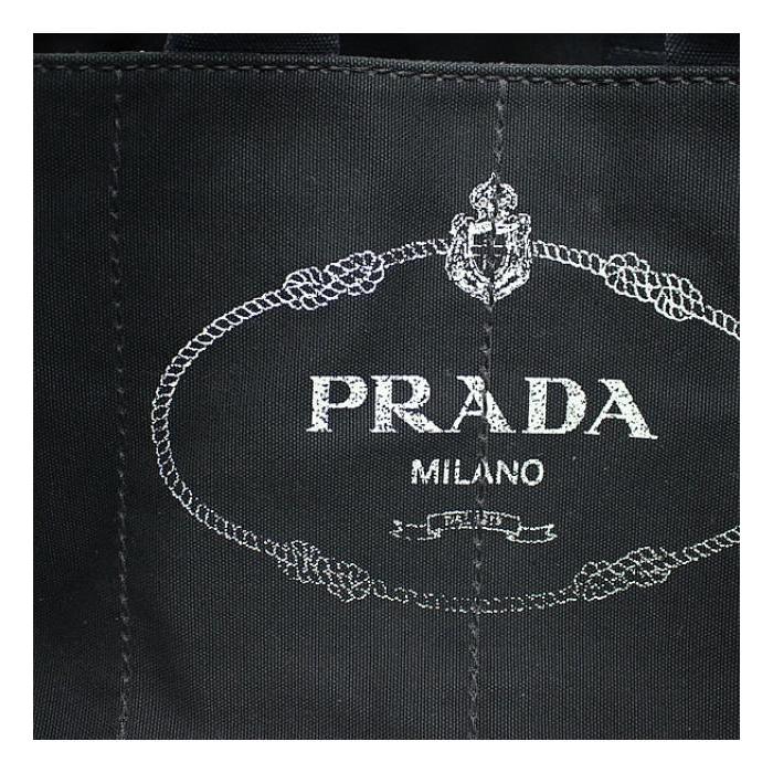 【美品】　PRADA カナパ　ハンドバッグ　ブラック　キャンバス A4収納可 PRADA プラダ カナパ ラージトートバッグ A4収納可 キャンバス