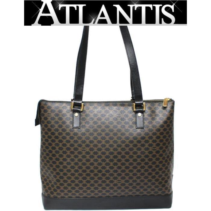 CELINE セリーヌ　ショルダーバッグ　ハンドバッグ　トートバッグ　マカダム柄 CELINE セリーヌ ショルダートートバッグ マカダム柄 PVCレザー