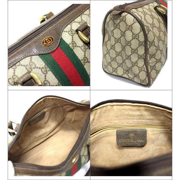 GUCCI ボストンバッグ ミニ　ベージュ　オールド　グッチ　シェリーライン GUCCI ボストンバッグ ミニ ベージュ オールド グッチ シェリー