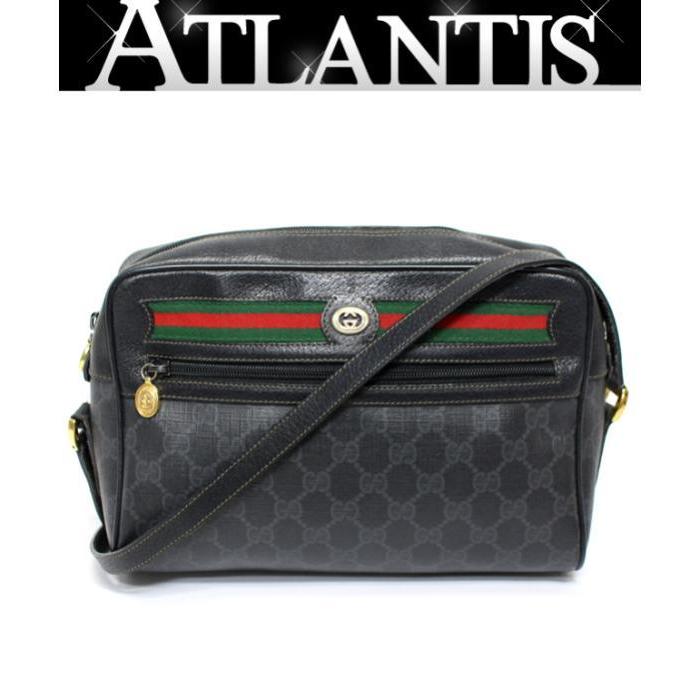 グッチ オールドグッチ ショルダーバッグ シェリーライン PVC レザー GUCCI（グッチ） オールドグッチ シェリーライン 斜め掛け ショルダー