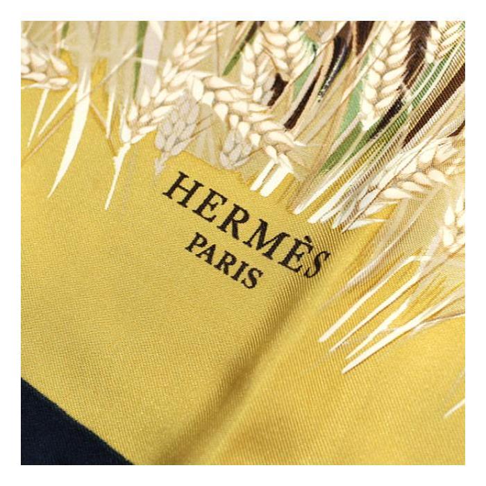 HERMES エルメス カレ90 スカーフ『Lapins Dans un Champ de HERMES エルメス カレ90 スカーフ『Lapins Dans un Champ de