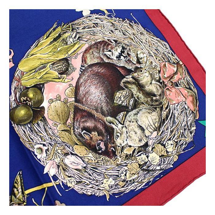 HERMES エルメス カレ90『FAUNE ET FLORE DU TEXAS WILDLIFE HERMES エルメス カレ90『FAUNE ET FLORE DU TEXAS WILDLIFE